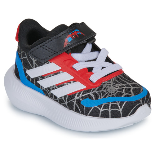 鞋子 男孩 球鞋基本款 Adidas Sportswear RUNFALCON SPIDER-MAN EL I 黑色 / 白色 / 红色