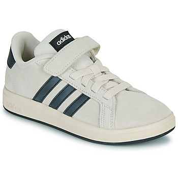 鞋子 儿童 球鞋基本款 Adidas Sportswear GRAND COURT 00s EL C 米色 / 黑色