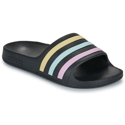 鞋子 女孩 拖鞋 Adidas Sportswear ADILETTE AQUA K 黑色 / 多彩