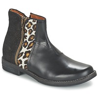 鞋子 女孩 短筒靴 Shwik by Pom d'Api TIJUANA WILD 黑色 / Leopard