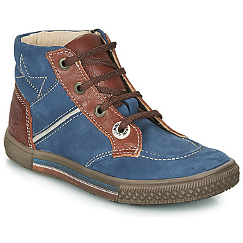 鞋子 男孩 短筒靴 Catimini RUMEX 蓝色 / 棕色