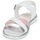 鞋子 女孩 凉鞋 Citrouille et Compagnie IZOEGL 白色 / 玫瑰色 / 银色