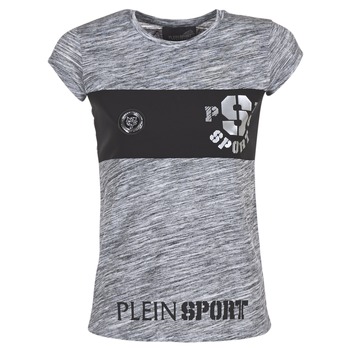 衣服 女士 短袖体恤 Philipp Plein Sport THINK WHAT U WANT 灰色