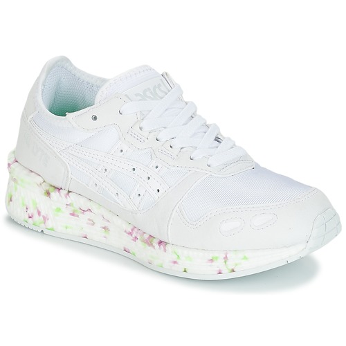 鞋子 儿童 球鞋基本款 Asics 亚瑟士 HYPER GEL-LYTE GS 白色 / 玫瑰色 / 绿色
