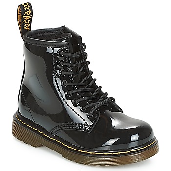 鞋子 女孩 短筒靴 Dr Martens 1460 PATENT CADET 黑色