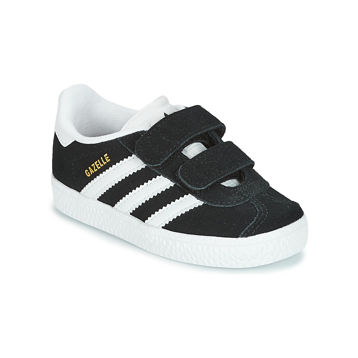 鞋子 儿童 球鞋基本款 Adidas Originals 阿迪达斯三叶草 GAZELLE CF I 黑色