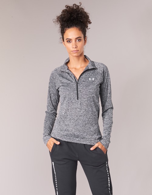 Under Armour 安德玛 TECH 1/2 ZIP TWIST 黑色