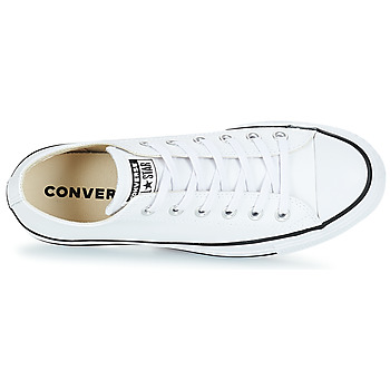 Converse 匡威 CHUCK TAYLOR ALL STAR LIFT CLEAN OX LEATHER 白色