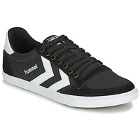 鞋子 球鞋基本款 Hummel TEN STAR LOW CANVAS 黑色 / 白色