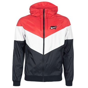 衣服 男士 冲锋衣 Nike 耐克 JACKETRUN 黑色 / 红色 / 白色
